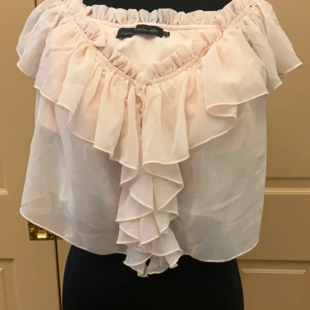 Off-Shoulder Ruffle Top - Pink - Picture 4 of 4